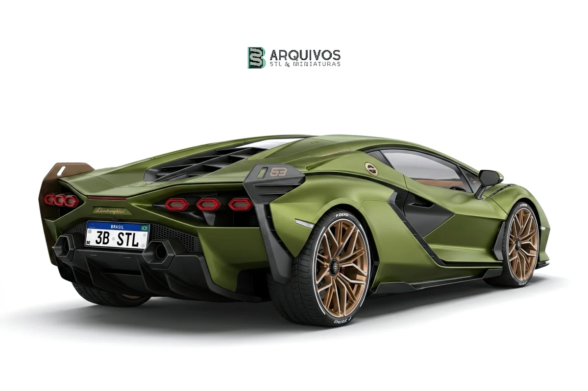 Modelo 3D STL - Lamborghini Sian 2020 — foto 2